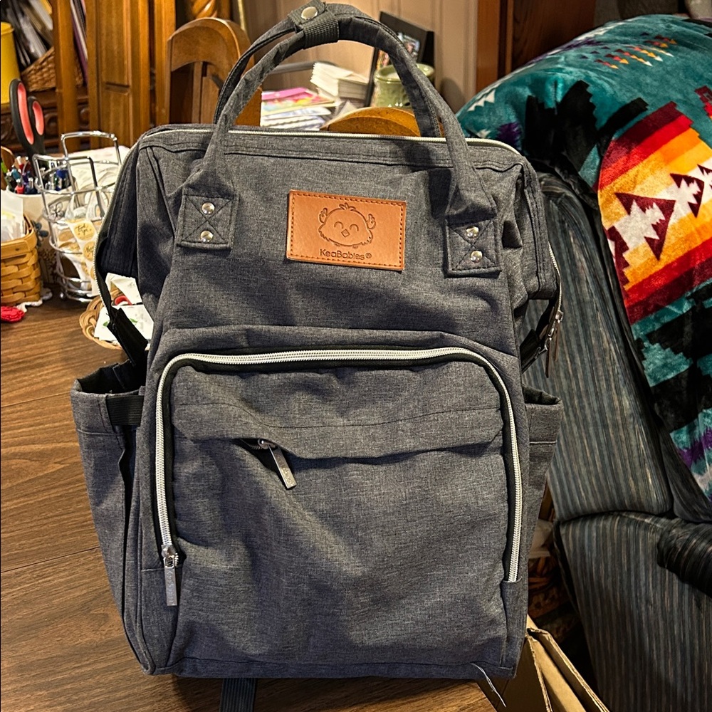 KeaBabies Gray Womanโs Backpack - Everyday Travel & Organizer